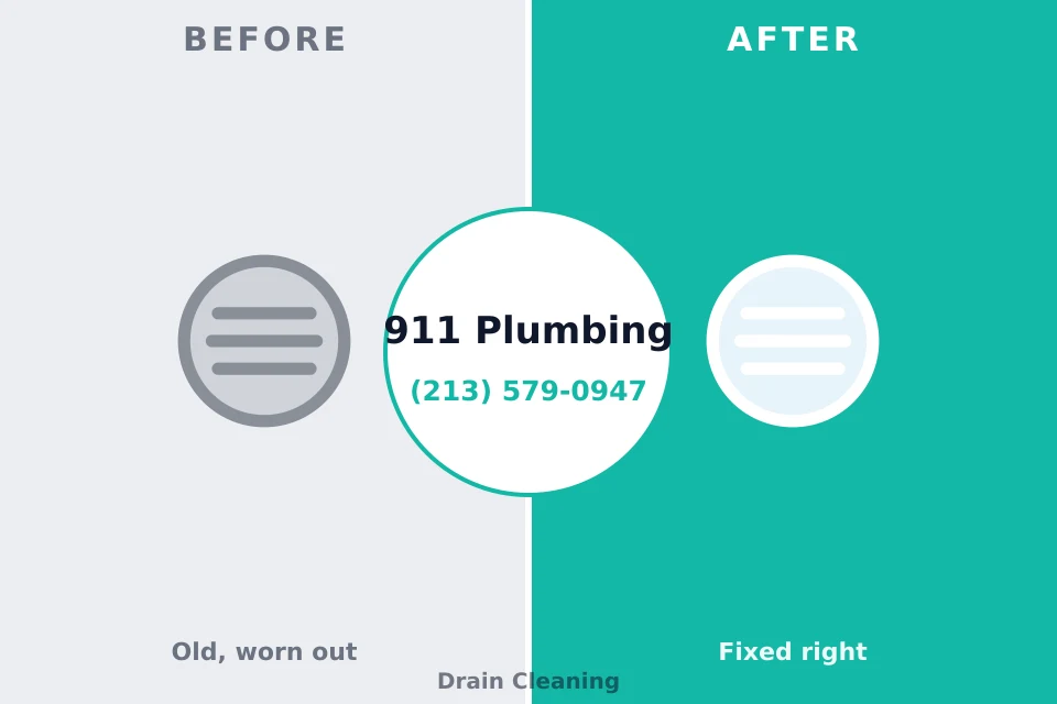 Before and after: plumbing repair North Sarasota, FL